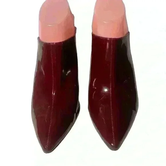 Halogen Atlantic-Pacific Black Andi Stiletto Pointy Toe Mule Shoes 8 M - Picture 2 of 11